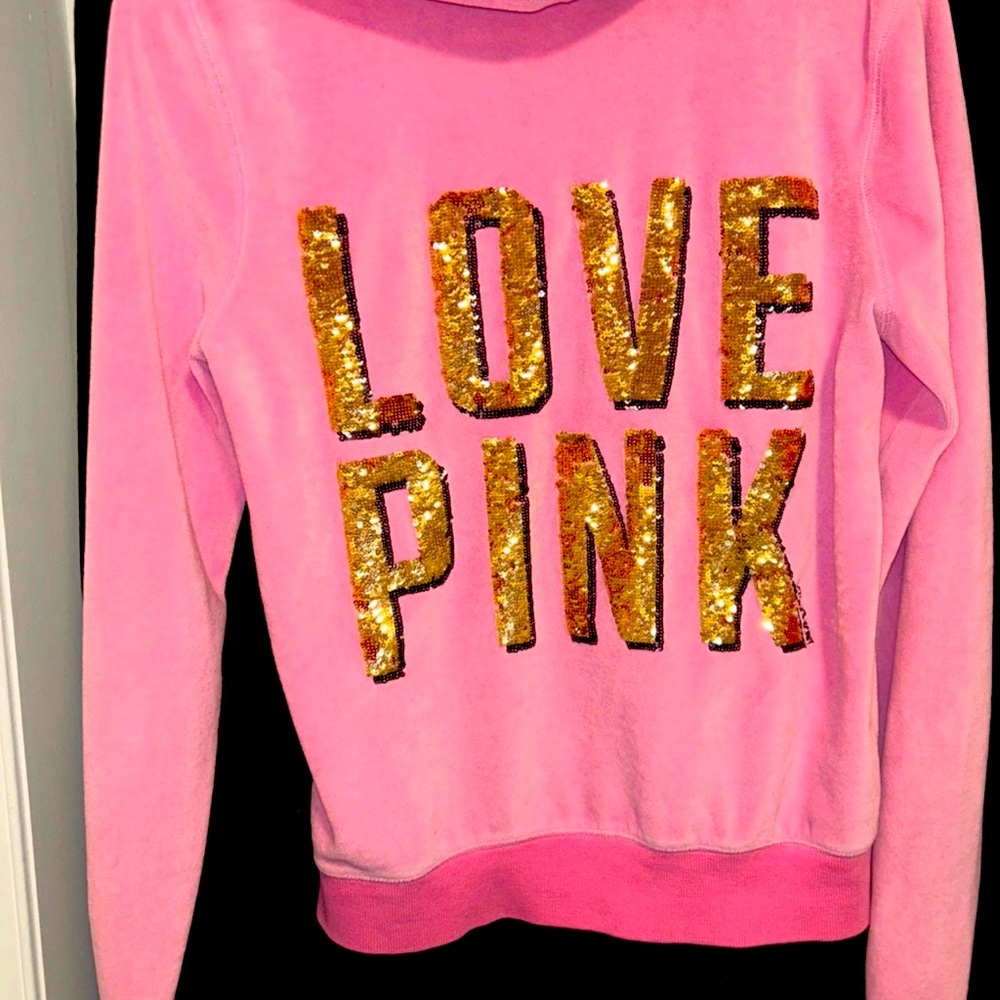 A very rare Victoria’s Secret sweatshirt with sequin design in size small